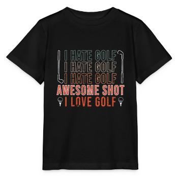 Golf Golfers Golfers - Stanley/Stella MINI CREATOR Kids’ T-Shirt - black - Front - Mikhail (115cm)