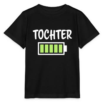 Tochter - Akku - Stanley/Stella Kinder T-Shirt MINI CREATOR  - Schwarz - Vorne - Mikhail (115cm)