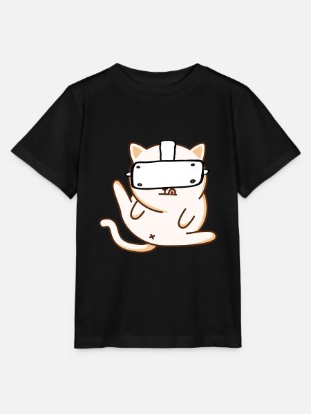 VR Katze - Virtuelle Realität - Stanley/Stella Kinder T-Shirt MINI CREATOR  - Schwarz