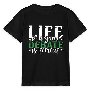 Débat Débat argumentation - T-shirt bio MINI CREATOR Stanley/Stella Enfant - noir - Devant - Mikhail (115cm)