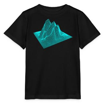 3D Mountain Mountains Graphic - Stanley/Stella MINI CREATOR Kids’ T-Shirt - black - Front - Mikhail (115cm)