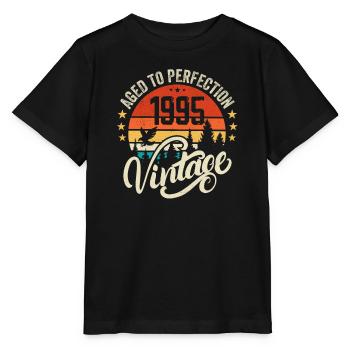 1995 Vintage - Geburtstagsgeschenk 1995 Retro 1995 - Stanley/Stella Kinder T-Shirt MINI CREATOR  - Schwarz - Vorne - Mikhail (115cm)