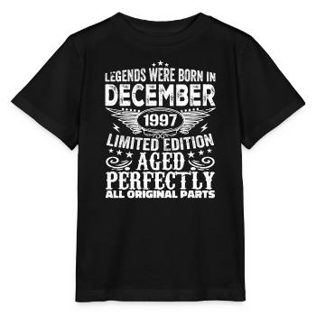 Dezember 1997 Jahrestag Dezember 1997 Dezember - Stanley/Stella Kinder T-Shirt MINI CREATOR  - Schwarz - Vorne - Mikhail (115cm)
