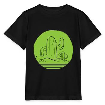 Kaktus saftig Kaktusspezialist - Stanley/Stella Kinder T-Shirt MINI CREATOR  - Schwarz - Vorne - Mikhail (115cm)