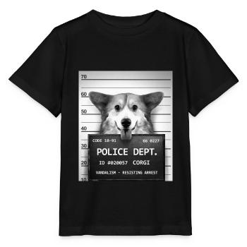 corgi - Stanley/Stella Kinder T-Shirt MINI CREATOR  - Schwarz - Vorne - Mikhail (115cm)