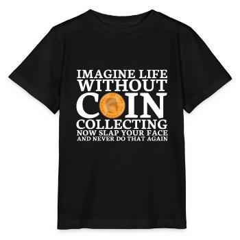 Les collectionneurs de pièces collectent des pièces - T-shirt bio MINI CREATOR Stanley/Stella Enfant - noir - Devant - Mikhail (115cm)