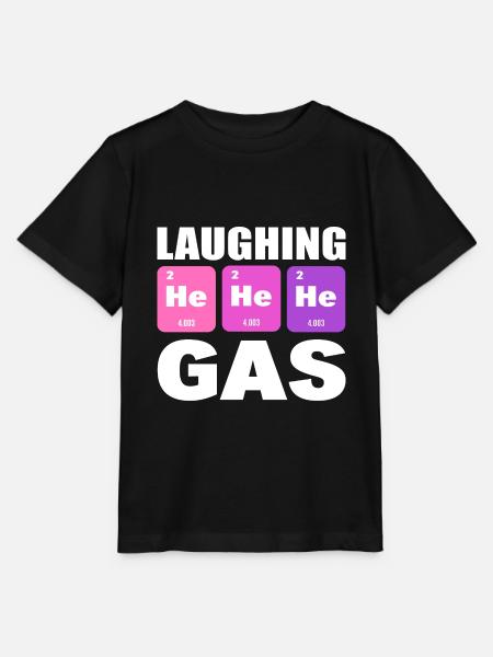 He He He Laughing Gas Lustiger Physiker - Stanley/Stella T-shirt MINI CREATOR til børn - sort
