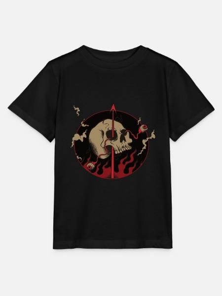 Totenkopf - Stanley/Stella Kinder T-Shirt MINI CREATOR - Schwarz