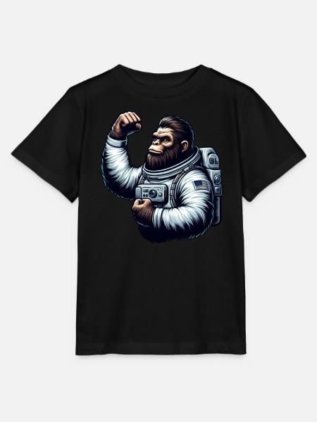 Astronaut Affe Schimpanse Gorilla - Stanley/Stella Kinder T-Shirt MINI CREATOR - Schwarz
