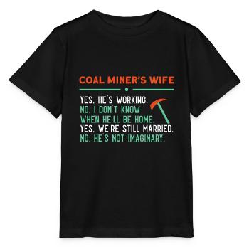 Mineurs de mines - T-shirt bio MINI CREATOR Stanley/Stella Enfant - noir - Devant - Mikhail (115cm)