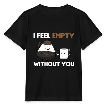 Kaffeeliebhaber Kaffeegenuss - Stanley/Stella Kinder T-Shirt MINI CREATOR  - Schwarz - Vorne - Mikhail (115cm)