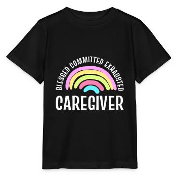 Stolze Pflegekraft Pflegehelferin - Stanley/Stella Kinder T-Shirt MINI CREATOR  - Schwarz - Vorne - Mikhail (115cm)