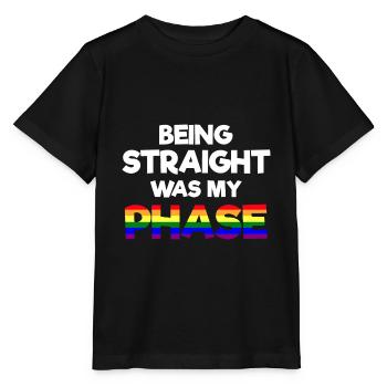 Être hétéro était ma phase pansexuelle - T-shirt bio MINI CREATOR Stanley/Stella Enfant - noir - Devant - Mikhail (115cm)