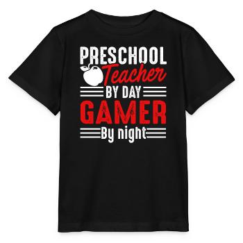 Preschool Teacher Preschool Teacher Gamer - Stanley/Stella MINI CREATOR Kids’ T-Shirt - black - Front - Mikhail (115cm)