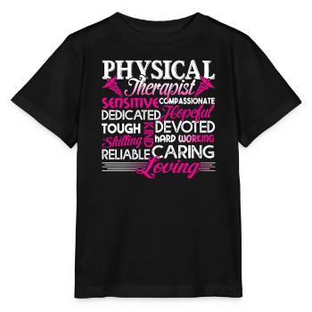 Physical Therapist Physical Therapist Loving - Stanley/Stella MINI CREATOR Kids’ T-Shirt - black - Front - Mikhail (115cm)