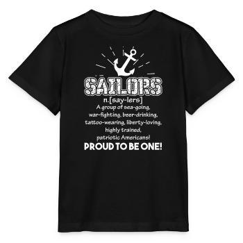 Sailor Sailor Definition - Stanley/Stella MINI CREATOR Kids’ T-Shirt - black - Front - Mikhail (115cm)