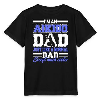 Aikido Aikido Dad Is Cooler - Stanley/Stella MINI CREATOR Kids’ T-Shirt - black - Front - Mikhail (115cm)