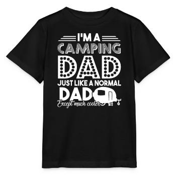 Camping Camping Dad Cooler - Stanley/Stella MINI CREATOR Kids’ T-Shirt - black - Front - Mikhail (115cm)