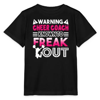Cheerleading Cheer Coach Known To Freak Out - Stanley/Stella MINI CREATOR Kids’ T-Shirt - black - Front - Mikhail (115cm)