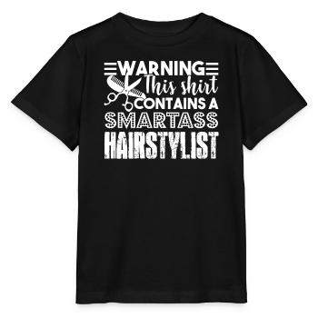 Hair Stylist I'm A Smartass Hair Stylist - Stanley/Stella MINI CREATOR Kids’ T-Shirt - black - Front - Mikhail (115cm)