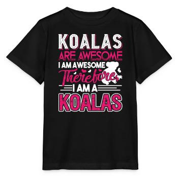 Koala Koalas Are Awesome - Stanley/Stella MINI CREATOR Kids’ T-Shirt - black - Front - Mikhail (115cm)