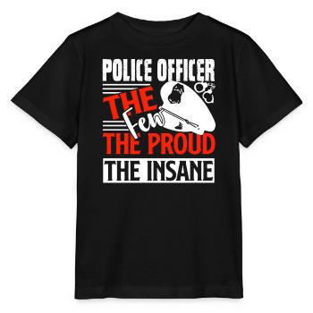 Police Officer Proud Police Officer - Stanley/Stella MINI CREATOR Kids’ T-Shirt - black - Front - Mikhail (115cm)