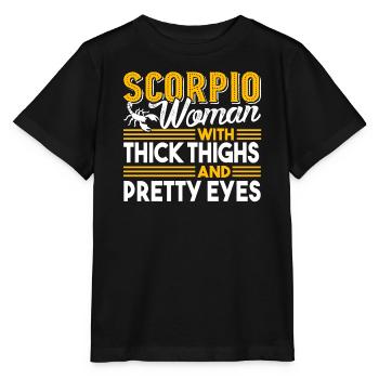 Scorpio Woman With Thick Thighs - Stanley/Stella MINI CREATOR Kids’ T-Shirt - black - Front - Mikhail (115cm)