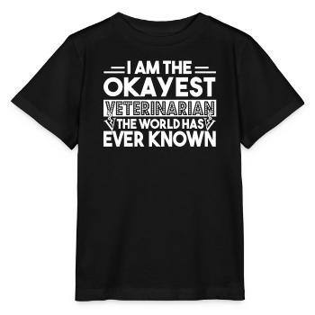 Veterinarian The Okayest Veterinarian - Stanley/Stella MINI CREATOR Kids’ T-Shirt - black - Front - Mikhail (115cm)