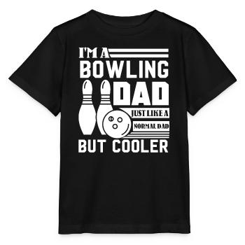 Bowling Bowling Dad Is Cooler - Stanley/Stella MINI CREATOR Kids’ T-Shirt - black - Front - Mikhail (115cm)