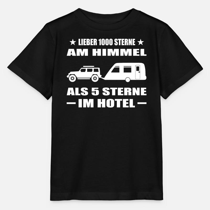 Camping - Stanley/Stella Kinder T-Shirt MINI CREATOR  - Schwarz