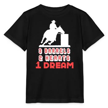 Barrel Racing Barrel Racing Lover - Stanley/Stella MINI CREATOR Kids’ T-Shirt - black - Front - Mikhail (115cm)