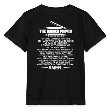 Barber The Barber Prayer - Stanley/Stella MINI CREATOR Kids’ T-Shirt - black - Front - Mikhail (115cm)