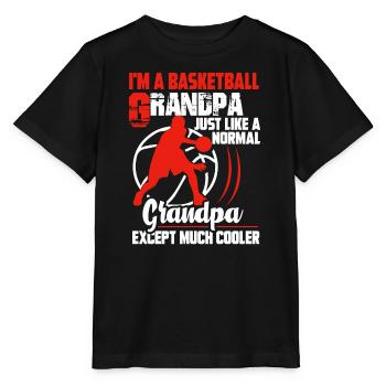 Basketball Basketball Grandpa Is Cooler - Stanley/Stella MINI CREATOR Kids’ T-Shirt - black - Front - Mikhail (115cm)