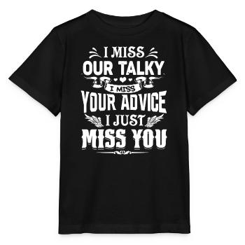 I Just Miss You - Stanley/Stella MINI CREATOR Kids’ T-Shirt - black - Front - Mikhail (115cm)