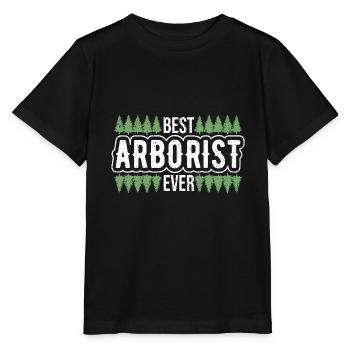 Bûcheron Bûcheron Tronçonneuse - T-shirt bio MINI CREATOR Stanley/Stella Enfant - noir - Devant - Mikhail (115cm)
