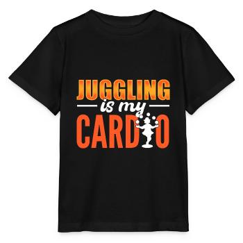 Jonglierbälle Zirkus Jongleur - Stanley/Stella Kinder T-Shirt MINI CREATOR  - Schwarz - Vorne - Mikhail (115cm)