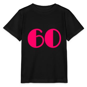 60 JAHRE. 60-JÄHRIGES JUBILÄUM. JUBILÄUM 60 JAHRE - Stanley/Stella Kinder T-Shirt MINI CREATOR  - Schwarz - Vorne - Mikhail (115cm)