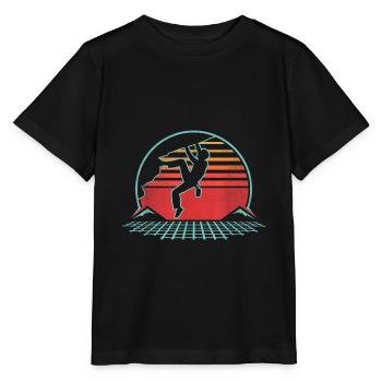 Bergbeklimmen Bergbeklimmen Natuur cadeau - Stanley/Stella Kinder-T-shirt MINI CREATOR  - zwart - Voor - Mikhail (115cm)