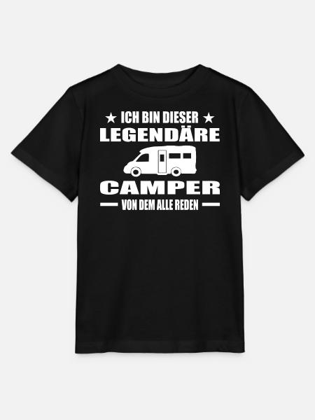 Camping - Stanley/Stella Kinder T-Shirt MINI CREATOR - Schwarz