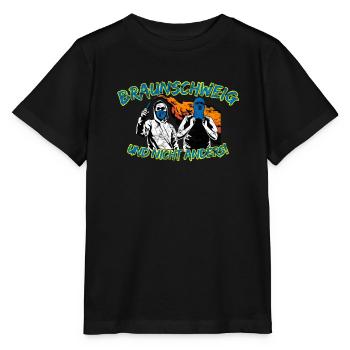 Braunschweig und nicht anders UPDATE - Stanley/Stella Kinder T-Shirt MINI CREATOR  - Schwarz - Vorne - Mikhail (115cm)