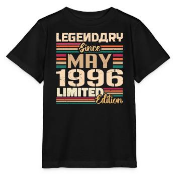Mai 1996 Mai - Jubiläum Mai 1996 - Stanley/Stella Kinder T-Shirt MINI CREATOR  - Schwarz - Vorne - Mikhail (115cm)