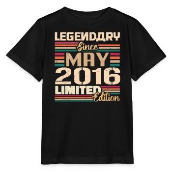 Mai 2016 Mai - Jubiläum Mai 2016 - Stanley/Stella Kinder T-Shirt MINI CREATOR  - Schwarz - Vorne - Mikhail (115cm)