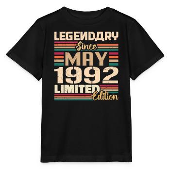 Mai 1992 Mai - Jubiläum Mai 1992 - Stanley/Stella Kinder T-Shirt MINI CREATOR  - Schwarz - Vorne - Mikhail (115cm)