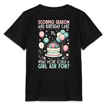 Happy Birthday, Celebrating Bday Party, - Stanley/Stella MINI CREATOR Kids’ T-Shirt - black - Front - Mikhail (115cm)