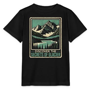 Glacier National Park Outdoor Tours USA America - Stanley/Stella MINI CREATOR Kids’ T-Shirt - black - Front - Mikhail (115cm)
