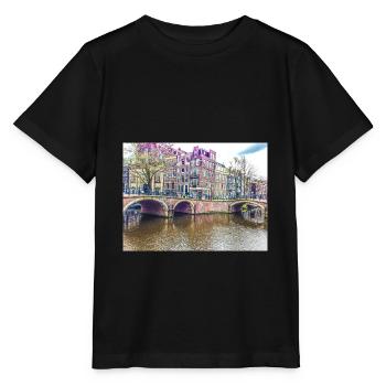 Amsterdam - Stanley/Stella Kinder T-Shirt MINI CREATOR  - Schwarz - Vorne - Mikhail (115cm)