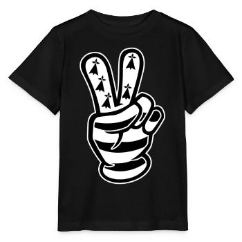 Sieg Breizh - Stanley/Stella Kinder T-Shirt MINI CREATOR  - Schwarz - Vorne - Mikhail (115cm)