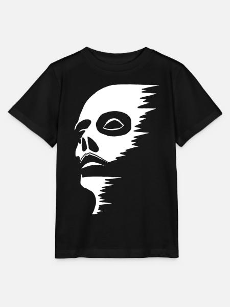 Geisterhaftes Gesicht - Stanley/Stella Kinder T-Shirt MINI CREATOR  - Schwarz