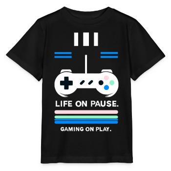 Gaming on Play - Stanley/Stella Kinder T-Shirt MINI CREATOR  - Schwarz - Vorne - Mikhail (115cm)