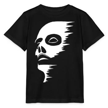 Visage fantomatique - T-shirt bio MINI CREATOR Stanley/Stella Enfant - noir - Devant - Mikhail (115cm)